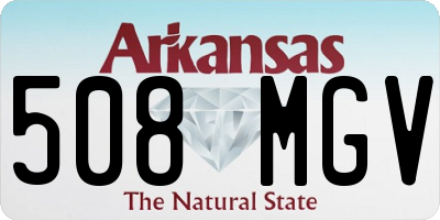 AR license plate 508MGV