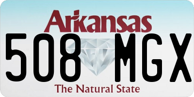 AR license plate 508MGX