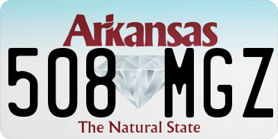 AR license plate 508MGZ
