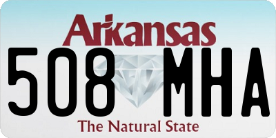 AR license plate 508MHA
