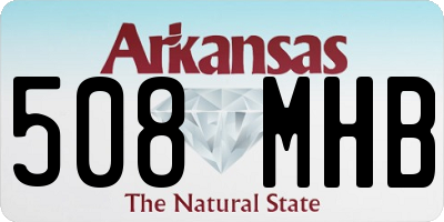 AR license plate 508MHB