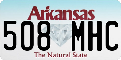 AR license plate 508MHC