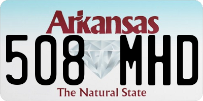 AR license plate 508MHD