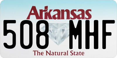 AR license plate 508MHF