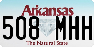 AR license plate 508MHH