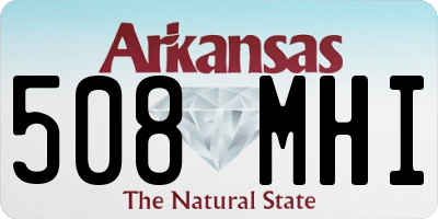 AR license plate 508MHI