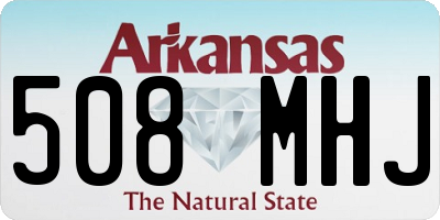AR license plate 508MHJ
