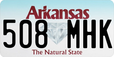 AR license plate 508MHK
