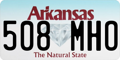 AR license plate 508MHO