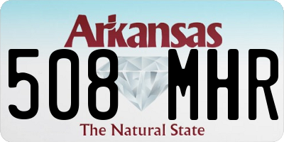AR license plate 508MHR
