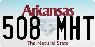 AR license plate 508MHT