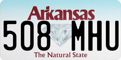 AR license plate 508MHU