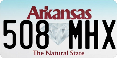 AR license plate 508MHX