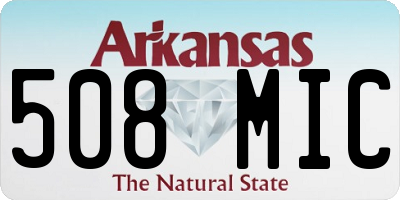 AR license plate 508MIC