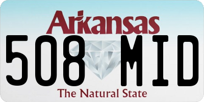 AR license plate 508MID