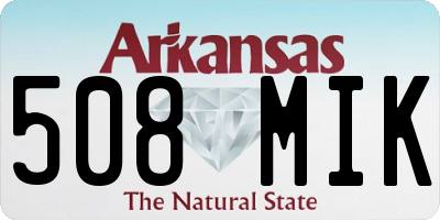 AR license plate 508MIK