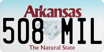 AR license plate 508MIL