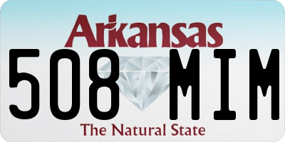 AR license plate 508MIM