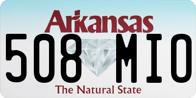 AR license plate 508MIO