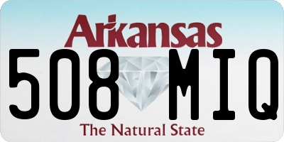 AR license plate 508MIQ