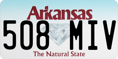 AR license plate 508MIV