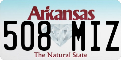 AR license plate 508MIZ