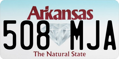 AR license plate 508MJA