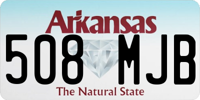AR license plate 508MJB