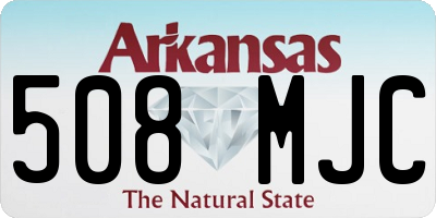 AR license plate 508MJC