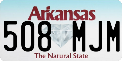 AR license plate 508MJM
