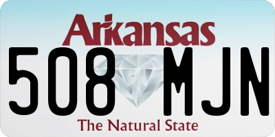 AR license plate 508MJN