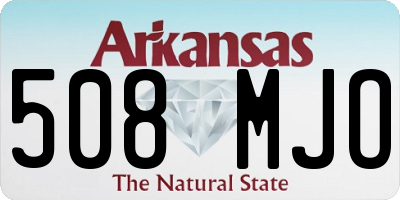 AR license plate 508MJO