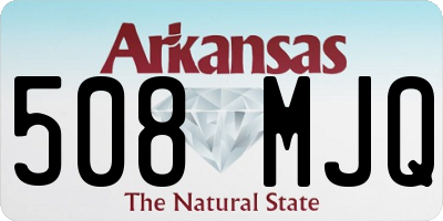 AR license plate 508MJQ