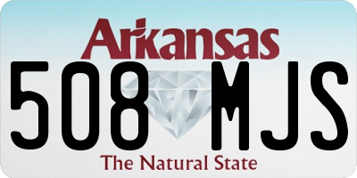 AR license plate 508MJS
