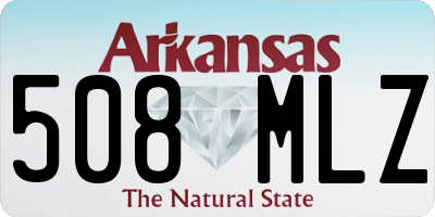 AR license plate 508MLZ