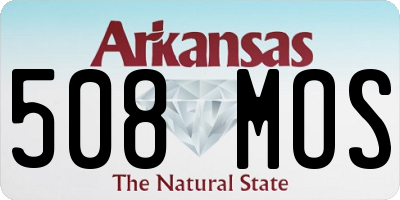 AR license plate 508MOS