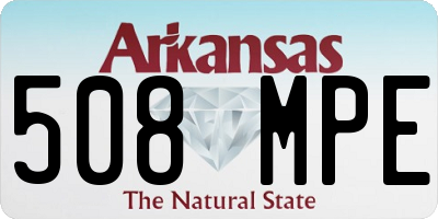 AR license plate 508MPE
