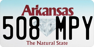 AR license plate 508MPY