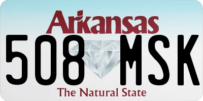AR license plate 508MSK