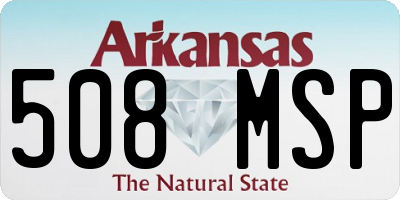 AR license plate 508MSP