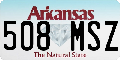 AR license plate 508MSZ