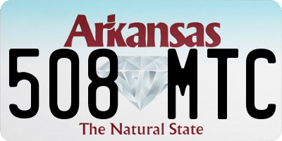 AR license plate 508MTC