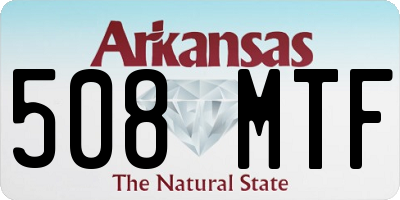 AR license plate 508MTF
