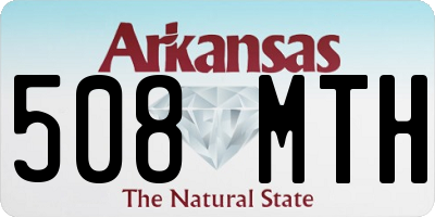 AR license plate 508MTH