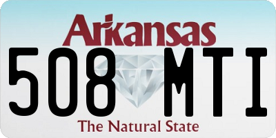 AR license plate 508MTI
