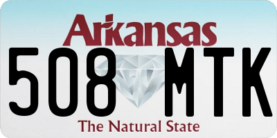 AR license plate 508MTK