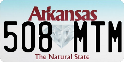 AR license plate 508MTM