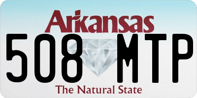 AR license plate 508MTP