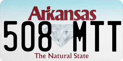 AR license plate 508MTT