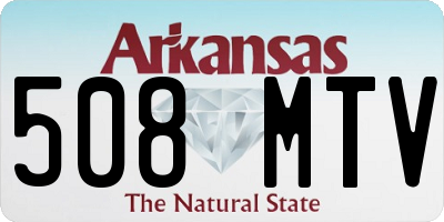 AR license plate 508MTV